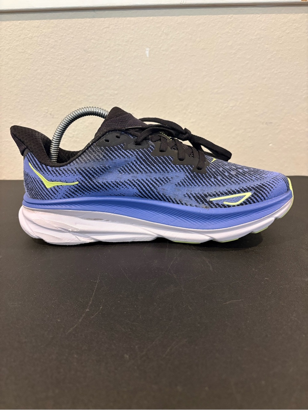 Hoka Clifton 9 Running Shoes Blue Black Women Size 8.5B 1127896 BCKS Sneakers - Picture 5 of 9